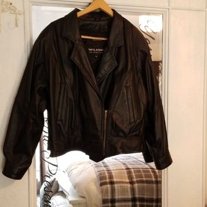 Like new leather motorcycle jacket from Wilsons